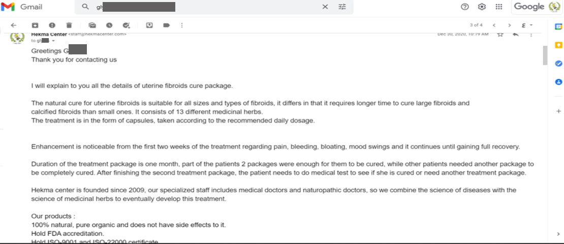 Uterine Fibroids Patient